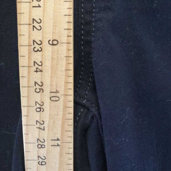 Liz Claiborne Pants Womens 8 Petite Black Amber Stretch Cotton Blend Minimalist - Picture 5 of 9